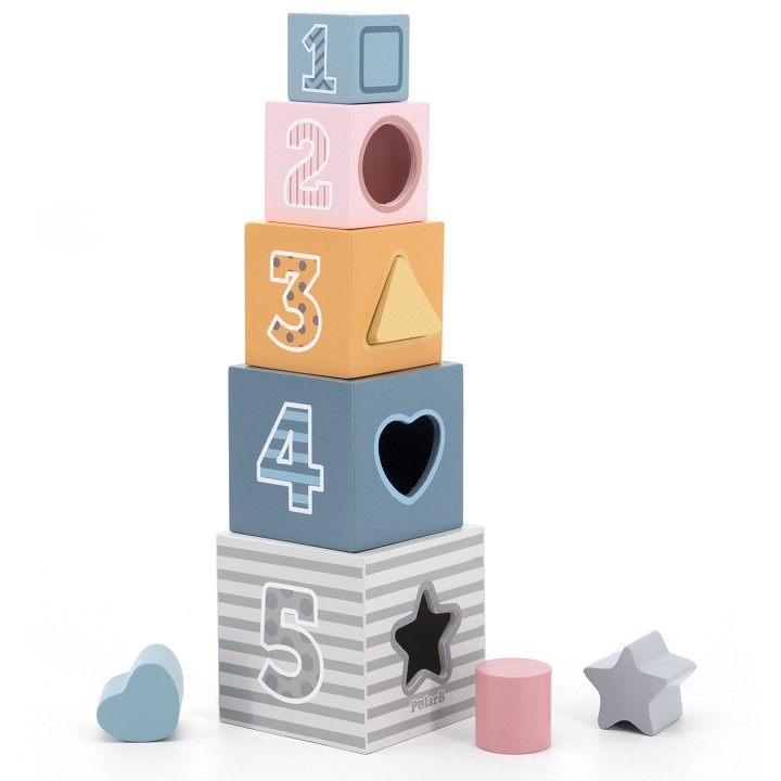PolarB® Wooden Nesting and Stacking Blocks
